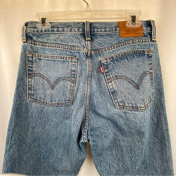 Levi’s Wedgie Straight Leg Ankle Denim Jean 27W 27L Medium Wash Flawless - Picture 4 of 16